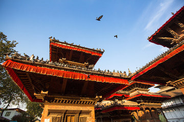 Pagoda at Durbar Sqaure in Kathmandu, Nepal.