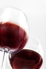 Two glasses of red wine