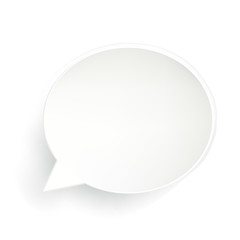 Speech Bubble On White