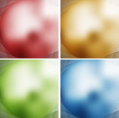 Obraz premium four spheres abstract geometric background with gradients line