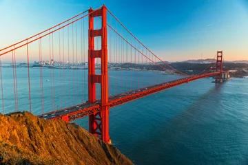 Stickers pour porte Pont du Golden Gate Golden Gate, San Francisco, Californie, États-Unis.