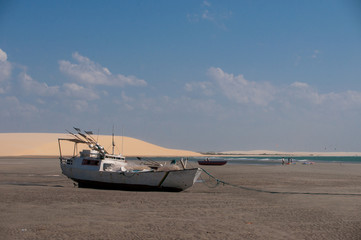 Obraz premium Boot am Strand von Jericoacoara