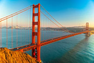 Papier Peint photo Tower Bridge Golden Gate, San Francisco, Californie, États-Unis.