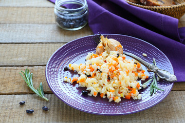 risotto with carrots and barberry