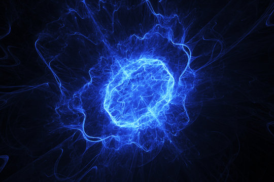 Blue energy oval