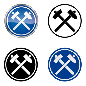 Zunftzeichen Bergbau Handwerk