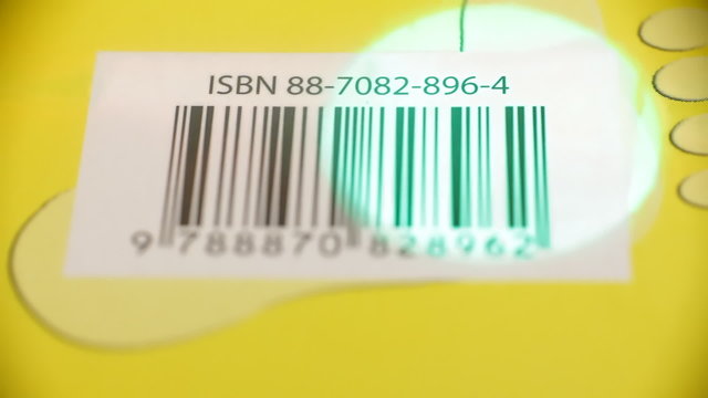 Barcode reading on book rear macro