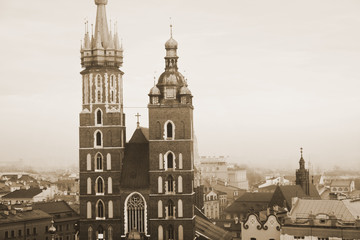 Obraz premium St. Mary's church in Krakow