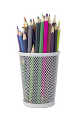 Pencils in a pencil cup