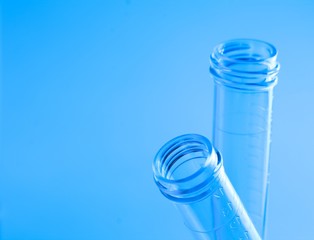 detail of the test tubes in laboratory