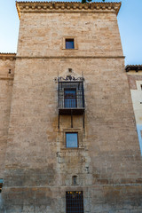 Fototapeta na wymiar Tower in the Ducal Palace of Pastrana, Guadalajara, Spain