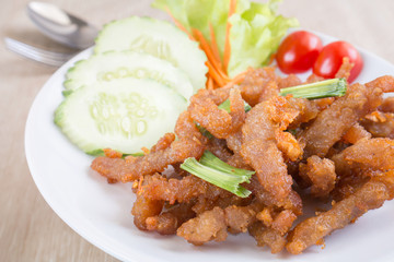 Fried pork, Thai food