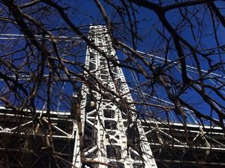 Pilar del puente George Washington Brice en Nueva York