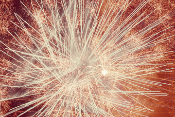 bright holiday fireworks background