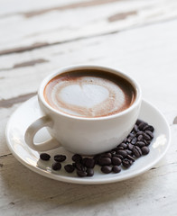 Flat white coffee