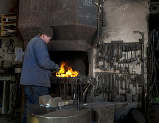 Blacksmith at work