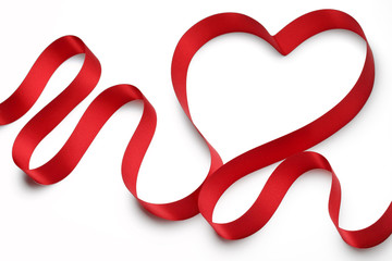 Red ribbon heart