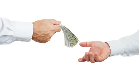 Hands and money