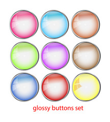 glosyy buttons set