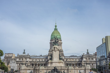 Congress Square in Buenos Aires, Argentina