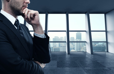 businessman thinking