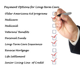 Payment Options for Long-term care