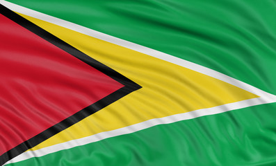 Fototapeta premium 3D Guyana flag