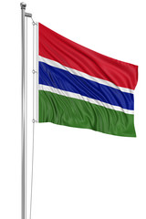 3D Gambia flag