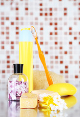 Hygienic equipments, on light background