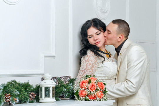 Passionate kiss