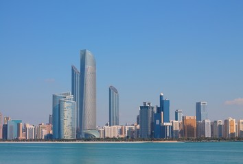 Fototapeta na wymiar Abu Dhabi Budynki