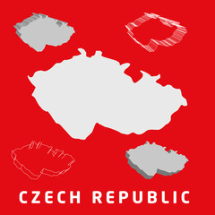 Czech Republic map collection