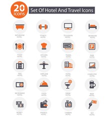 Hotel icons,vector