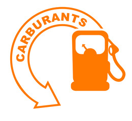 carburants flèche orange