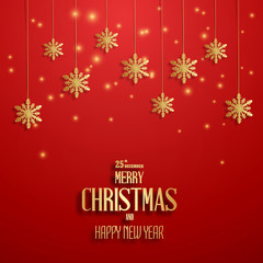 Merry Christmas letters stylized for the drawing. Vector