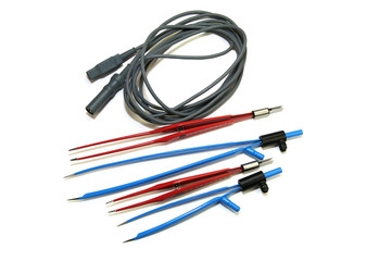 surgical instruments on white background