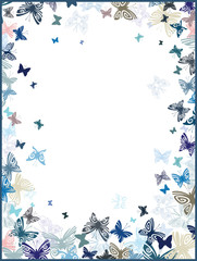 Frame with butterflies