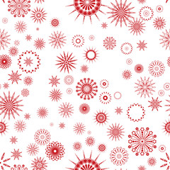 Festive background with snowflakes
