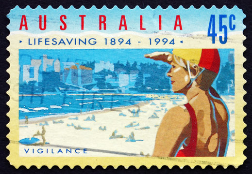 Postage stamp Australia 1994 Vigilance