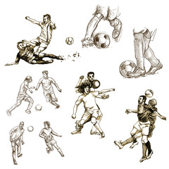 FOOTBALL - Soccer. Collection of an hand drawn illustrations - 59769467