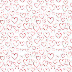 Hearts seamless pattern