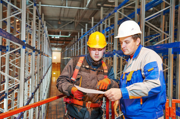 warehouse worker in storehouse