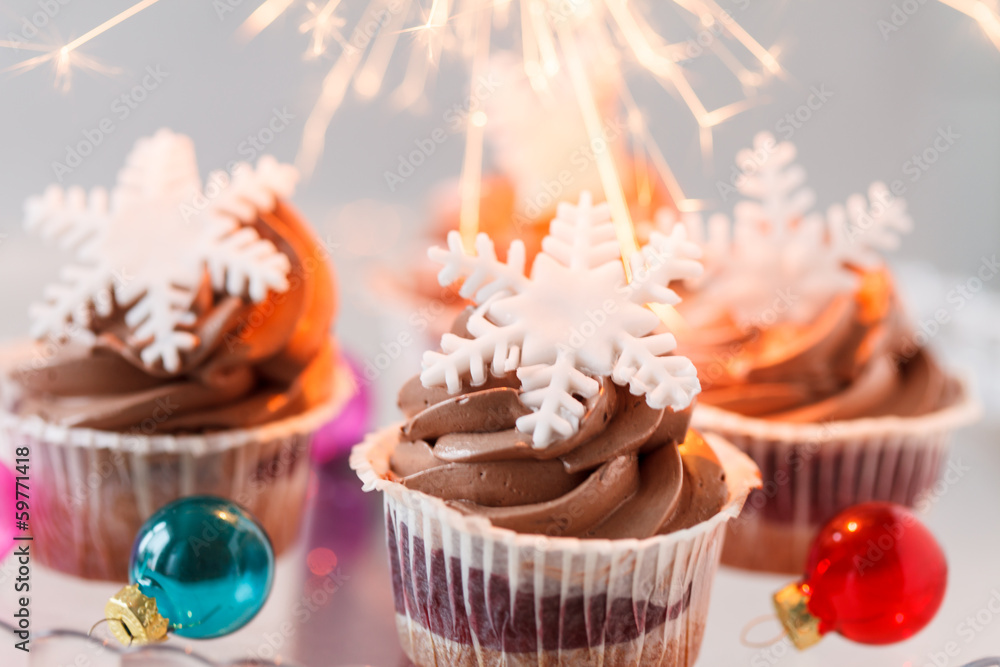 Poster christmas cupcakes