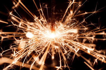 sparkler on black