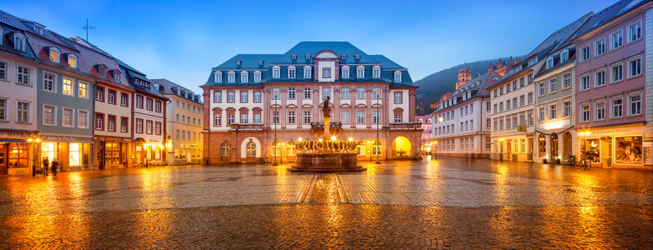 Heidelberger Marktplatz Panorama