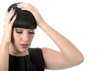 Fototapeta premium Depressed Young Woman