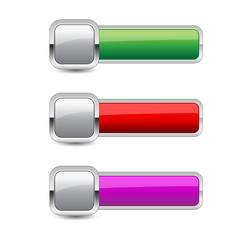 Glossy Rounded Rectangular Button