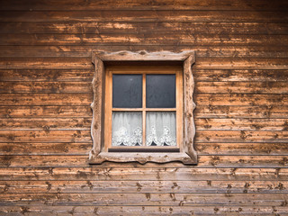 Fototapeta na wymiar hut and window with curtain 10