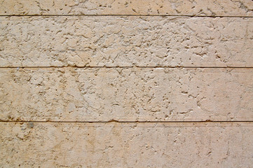 Part of walls of Old Church of red bricks Italy
