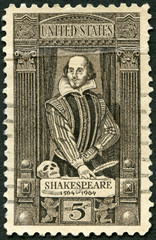 USA - 1964: shows William Shakespeare (1564-1616)